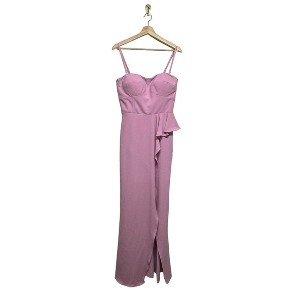 DRESS THE POPULATION Kai Bodycon Maxi Dress Lavender M - Picture 5 of 11